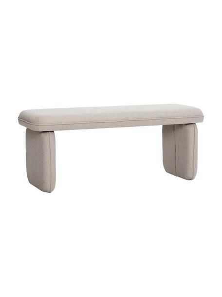 Banquette rembourrée Mellow, Tissu beige, larg. 100 x haut. 40 cm