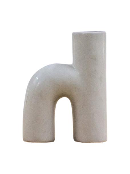 Design-Vase Ovie in organischer Form, Dolomitstein, Grau, B 15 x H 20 cm