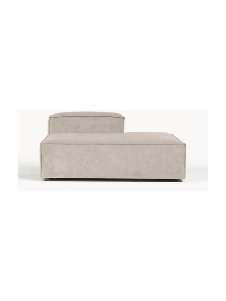 Diván modular de pana Lennon, Tapizado: pana (92% poliéster, 8% p, Estructura: madera de pino maciza, ma, Patas: plástico, Pana beige claro, An 150 x F 123 cm, respaldo derecho