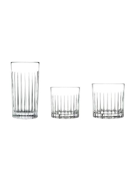 Komplet szklanek ze szkła kryształowego Timeless, 18 elem. (dla 6 osób), Szkło kryształowe, Transparentny, Komplet z różnymi rozmiarami