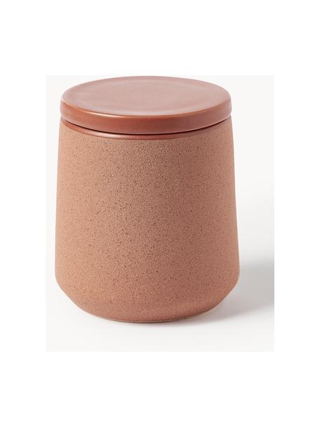 Boîte de rangement Leibi, Grès cérame, Terracotta, Ø 11 x haut. 12 cm