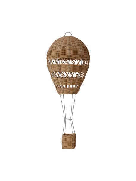 Handgemaakte hangdecoratie Huggi van rotan, Rotankleurig, Lichtbruin, Ø 25 x H 60 cm