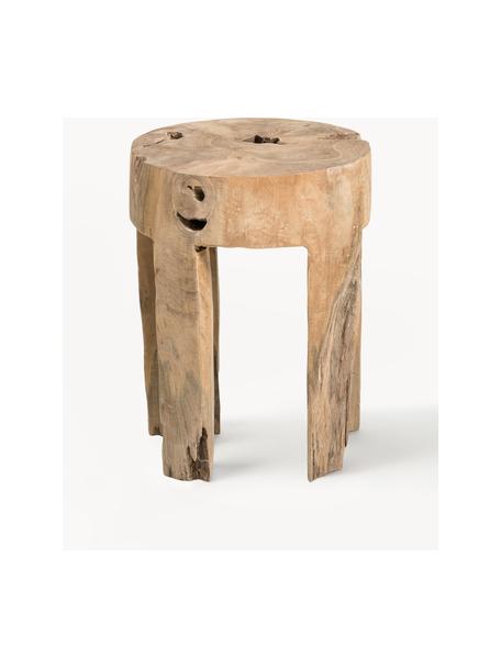 Hocker Java aus Teakholz, Teakholz, Teakholz, Ø 30 x H 40 cm