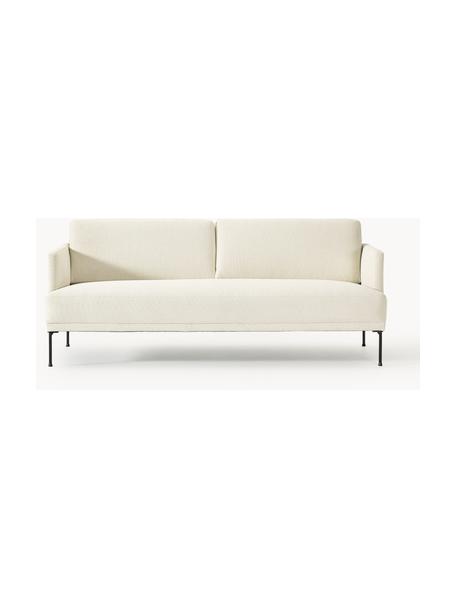 Sofa Fluente (3-Sitzer), Bezug: 100 % Polyester Der strap, Gestell: Massives Kiefernholz, Bir, Webstoff Off White, B 196 x T 85 cm