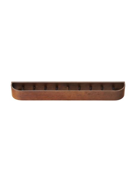 Garderobenleiste Epoch aus Eichenholz, Mitteldichte Holzfaserplatte (MDF), Eichenholzfurnier, Dunkles Holz, B 79 x H 8 cm