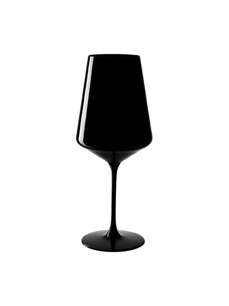 Cocktailgläser Etna, 2 Stück, Glas, schwarz lackiert, Schwarz, Ø 11 x H 26 cm, 750 ml