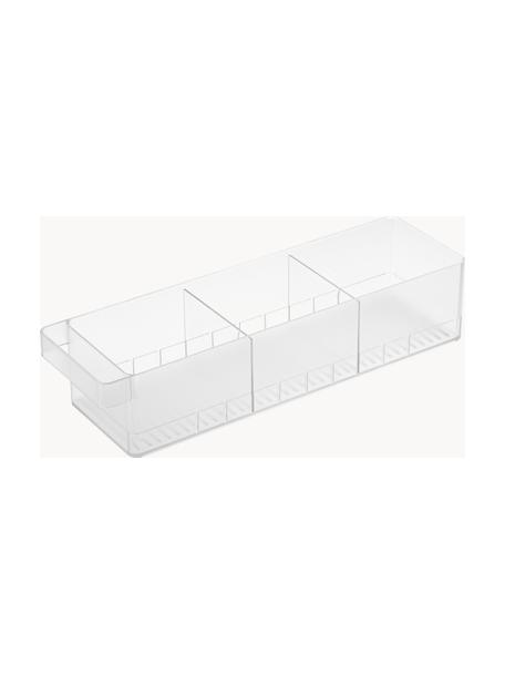 Kühlschrank-Organizer Tower mit Trennwänden, Kunststoff, Weiß, B 11 x T 38 cm