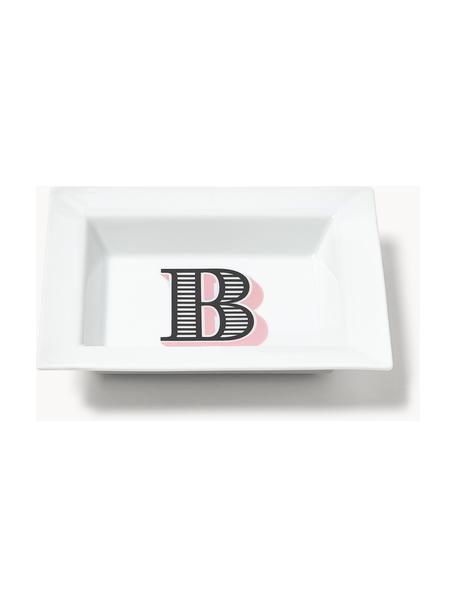 Westwing Collection x MEISSEN, handgefertigte Vide-Poche Initials mit Dekor, Porzellan, glasiert, B, B 16 x T 13 cm