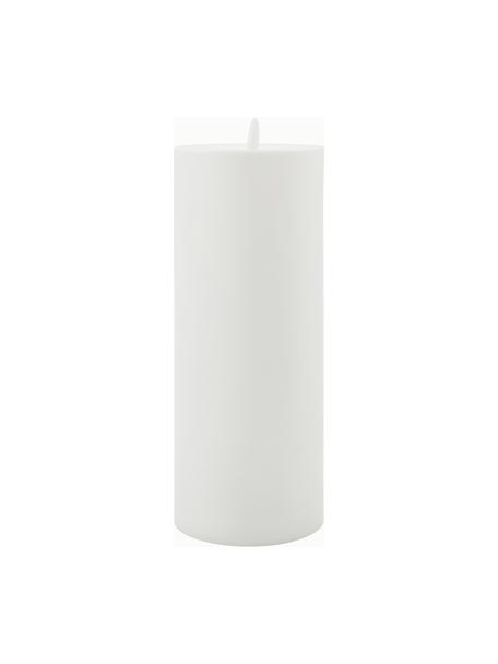 Vela LED House, 25 cm, Plástico, Blanco, Ø 10 x Al 25 cm