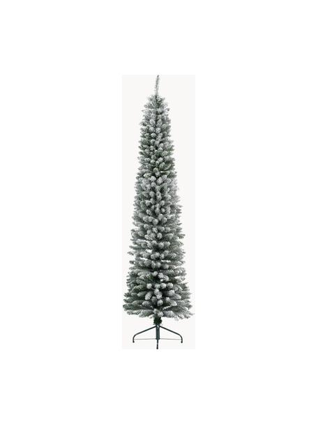Albero di Natale artificiale innevato Pencil, Verde, bianco, Ø 45 x Alt. 150 cm