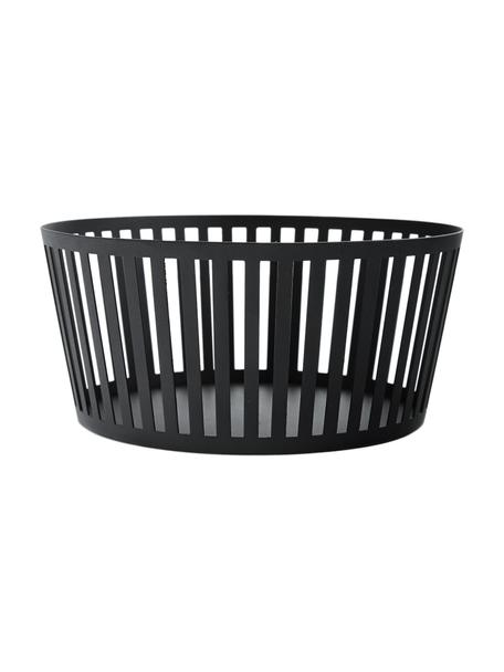 Cesta Tower, Acero recubierto, Negro, Ø 22 x Al 10 cm