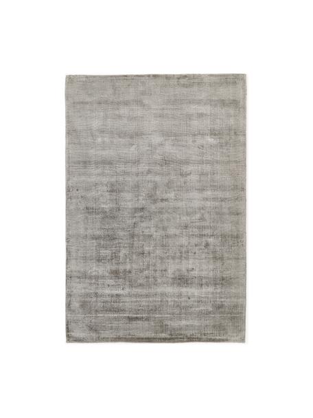 Tapis en viscose tissé main Jane, Gris, larg. 80 x long. 150 cm (taille XS)