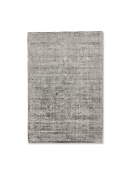 Tappeto in viscosa fatto a mano Jane, Grigio, Larg. 80 x Lung. 150 cm (taglia XS)