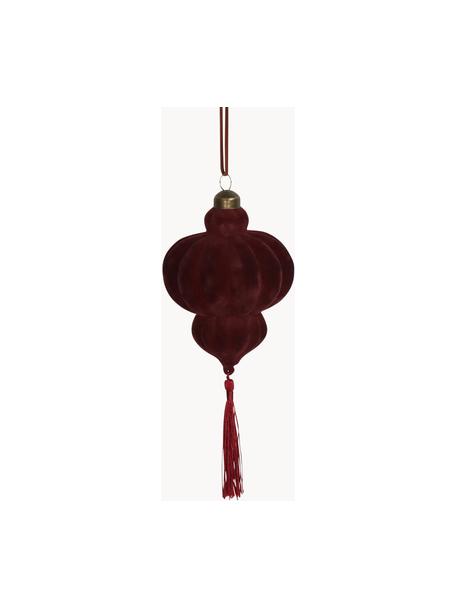 Ozdoba choinkowa Burgundo, Aksamit, Ciemny czerwony, Ø 10 x W 15 cm