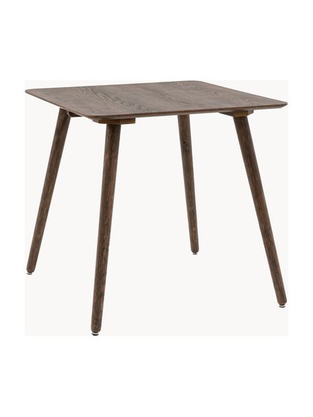 Dřevěný jídelní stůl Hatfield, 77 x 77 cm, Dubové dřevo, tmavě lakované, Š 77 cm, V 77 cm