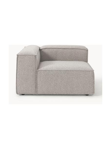 Rohový bouclé modul Lennon, Taupe, Š 119 cm, H 119 cm, levé rohové provedení