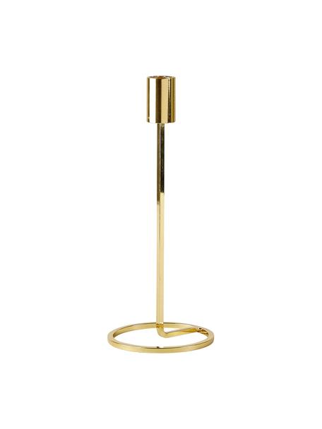 Kerzenhalter Goldie, Metall, beschichtet, Goldfarben, Ø 10 x H 24 cm