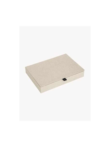 Joyero Precious, Cartón resistente, Beige claro, An 27 x F 19 cm