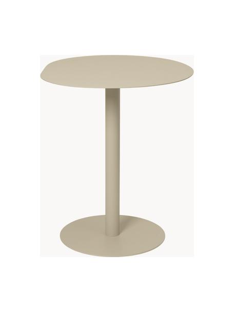 Table de forme organique Pond, Acier de structure, revêtu par poudre et galvanisé, Beige clair, mat, Ø 64 x haut. 72 cm