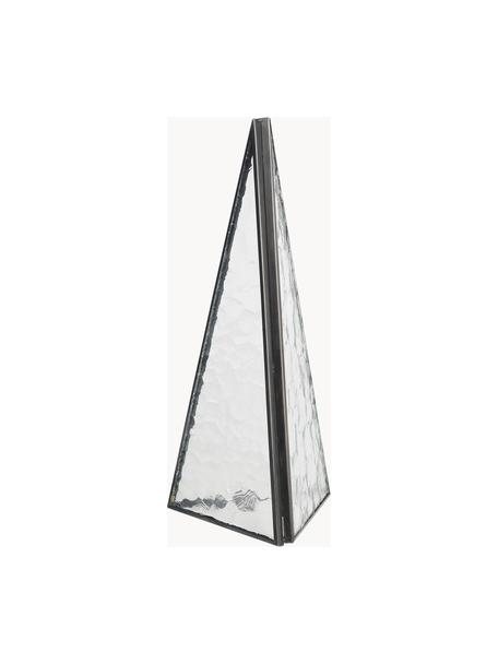 Deko-Objekt Mosaic, Rahmen: Metall, beschichtet, Schwarz, Transparent, B 10 x H 25 cm