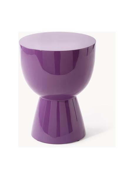 Table d'appoint ronde Tam Tam, Plastique, laqué, Lilas, Ø 36 x haut. 46 cm