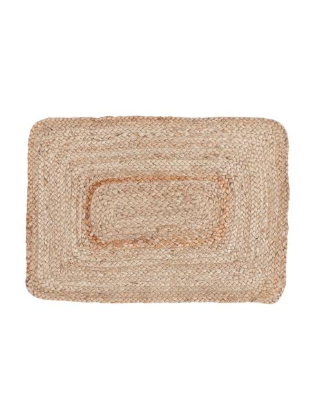 Sets de table en jute Ural, 2 pièces, Toile de jute, Beige, larg. 35 x long. 50 cm