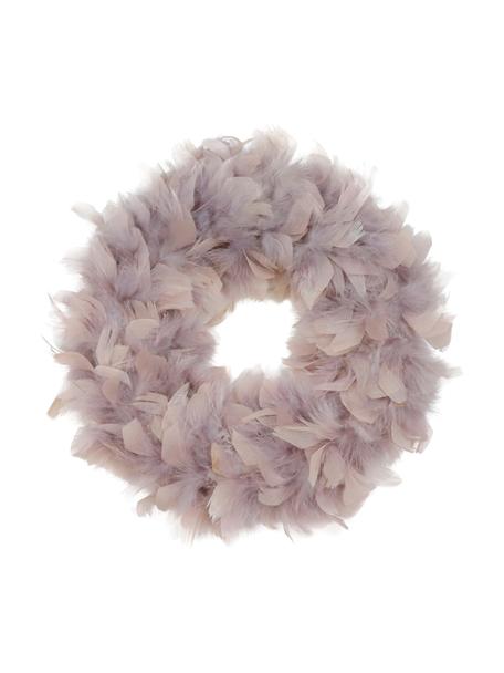 Couronne de plumes décorative Rosé Ø 29 cm, Rose, Ø 29 x haut. 5 cm