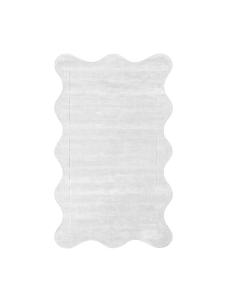 Ručne tkaný koberec z viskózy Wavy, Svetlosivá, Š 110 x D 180 cm (veľkosť S)