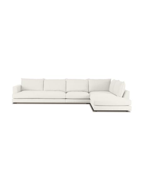 Canapé d'angle XL Tribeca, Tissu beige, larg. 405 x prof. 228 cm, méridienne à gauche