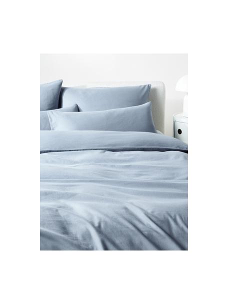 Flanell-Bettdeckenbezug Biba, Webart: Flanell, Hellblau, B 155 x L 220 cm