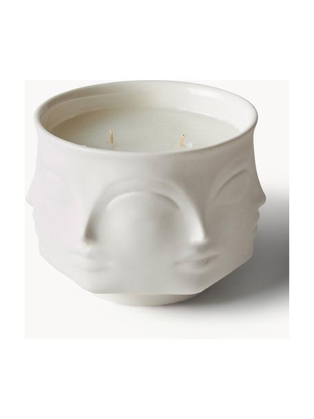 Candela profumata Muse Blanc (Floreale), Vaso: porcellana, Bianco, Ø 11 x Alt. 9 cm