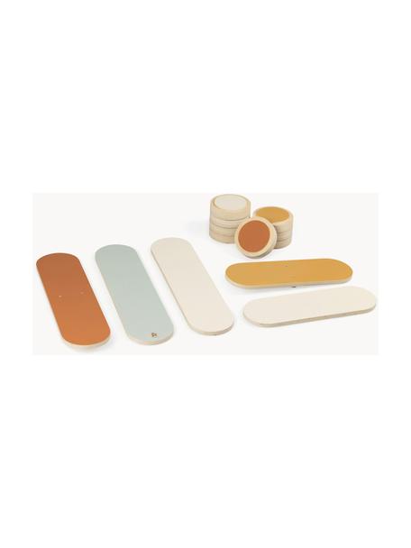 Balancierset Woodland aus Holz, 13-tlg., Sperrholz,  Buchenholz, lackiert

Dieses Produkt wird aus nachhaltig gewonnenem, FSC®-zertifiziertem Holz gefertigt., Holz, Off White, Orange, Mintgrün, Set mit verschiedenen Größen