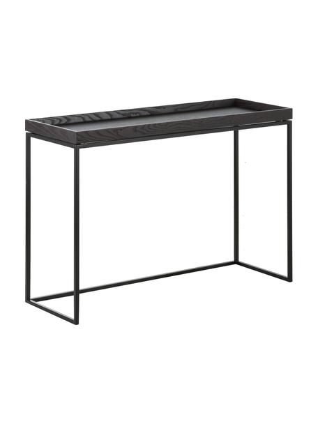 Dizajnérsky konzolový stolík Pizzo, Čierna, Š 100 x H 34 cm