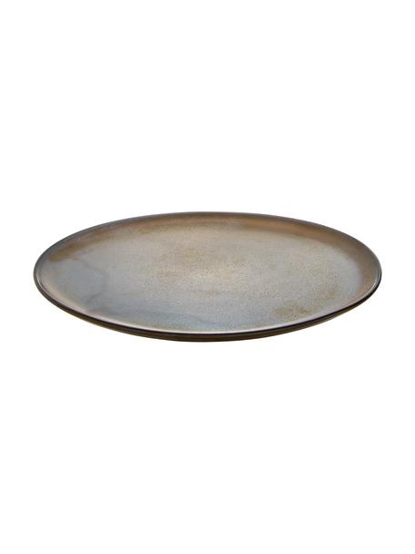Raňajkový tanier z kameniny Raw, 6 ks, Kamenina, Hnedá, Ø 23 cm