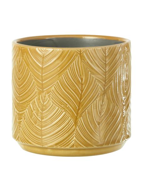 Osłonka na doniczkę Tropis, Ceramika, Brunatnożółty, Ø 15 x W 13 cm