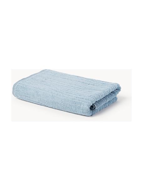 Katoenen handdoek Audrina in verschillende formaten, Grijsblauw, Badhanddoek, B 100 x L 150 cm