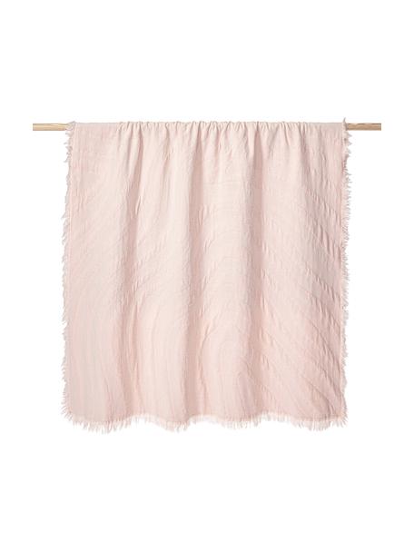 Rustico Mantas para sofá y plaids en rosa claro ❘ Westwing
