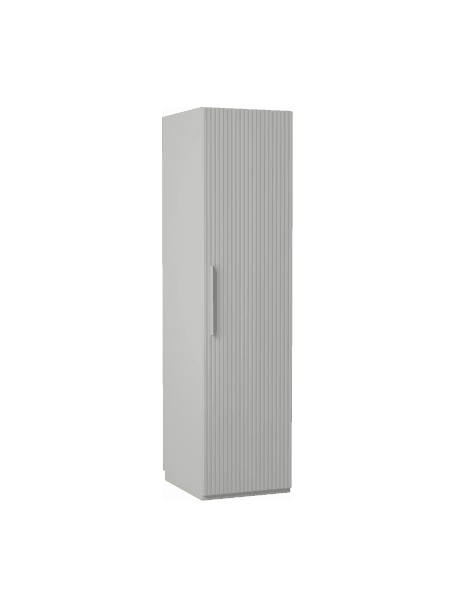 Armoire modulaire à portes battantes Leon, largeur 50 cm, plusieurs variantes, Bois, gris, Basic Interior, hauteur 200 cm