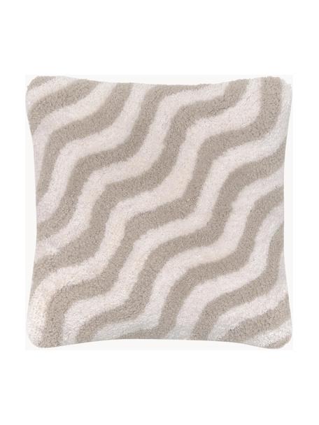 Zachte kussenhoes Gaja in beige/crèmewit, Beige, crèmewit, B 45 x L 45 cm