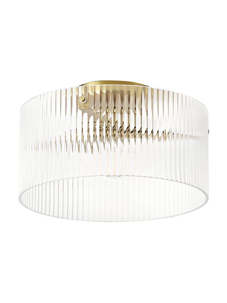 Lampa sufitowa ze szkła Emmi, Odcienie złotego, transparentny, Ø 35 x W 22 cm