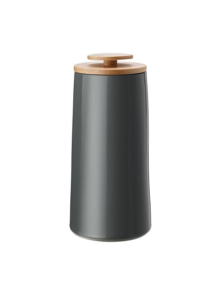 Boîte de rangement Emma, haut. 23 cm, Gris foncé, bois de hêtre, Contenance 500 g