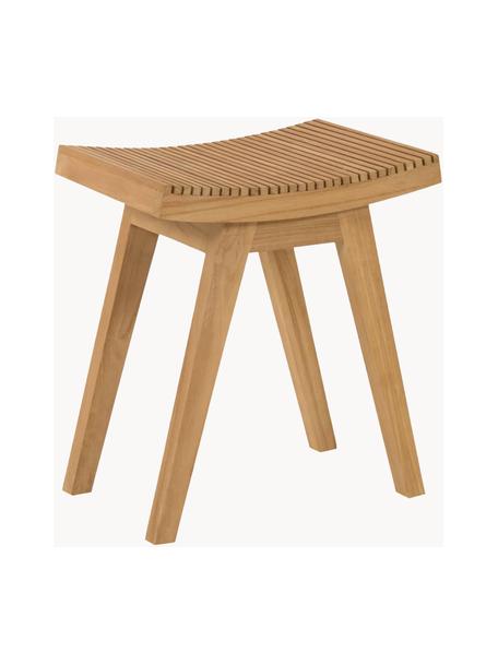 Stołek z litego drewna tekowego Vicentina, Drewno tekowe, Drewno tekowe, S 40 x W 46 cm