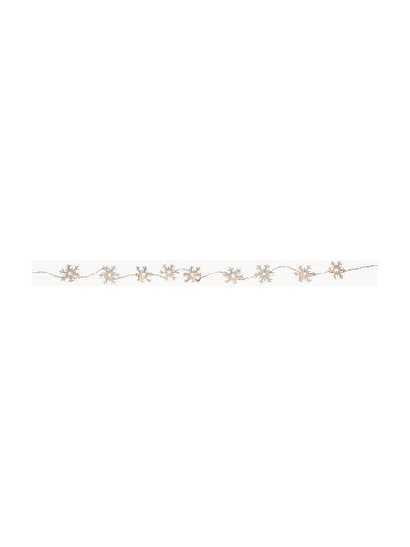 Guirnalda de luces LED Izy Snowflake, Cable: plástico, Transparente, L 185 cm