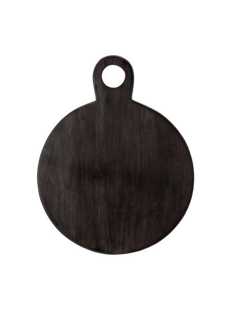Tabla de cortar de madera de acacia Hola, Madera de acacia recubierto, Negro, L 46 x An 36 cm