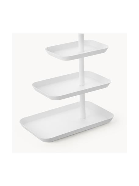 Metall-Etagere Tower, Metall, beschichtet, Weiß, B 25 x H 26 cm