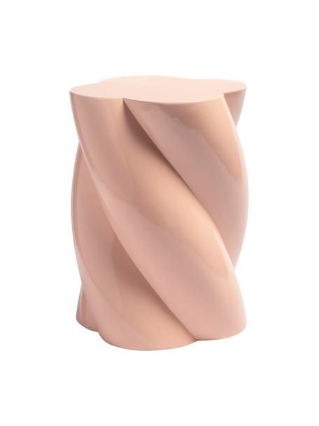 Odkládací stolek Marshmallow, Skleněné vlákno, Růžová, Ø 30 cm, V 40 cm