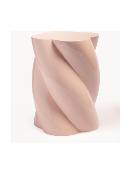 Stolik pomocniczy Marshmallow, Włókno szklane, Jasny różowy, Ø 30 x W 40 cm