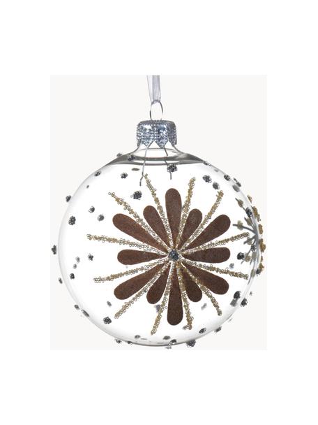 Bolas de Navidad Magic, 6 uds., Vidrio, Transparente, Ø 8 cm