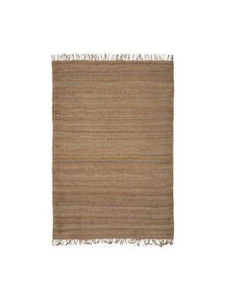 Ručne vyrobený jutový koberec so strapcami Naturals, 100 % juta, Hnedá, Š 80 x D 150 cm (veľkosť XS)