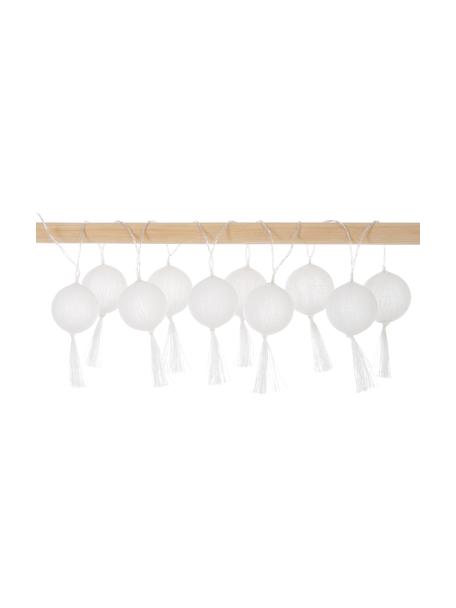 Girlanda świetlna LED Jolly Tassel, dł. 185 cm i 10 lampionów, Biały, D 185 cm